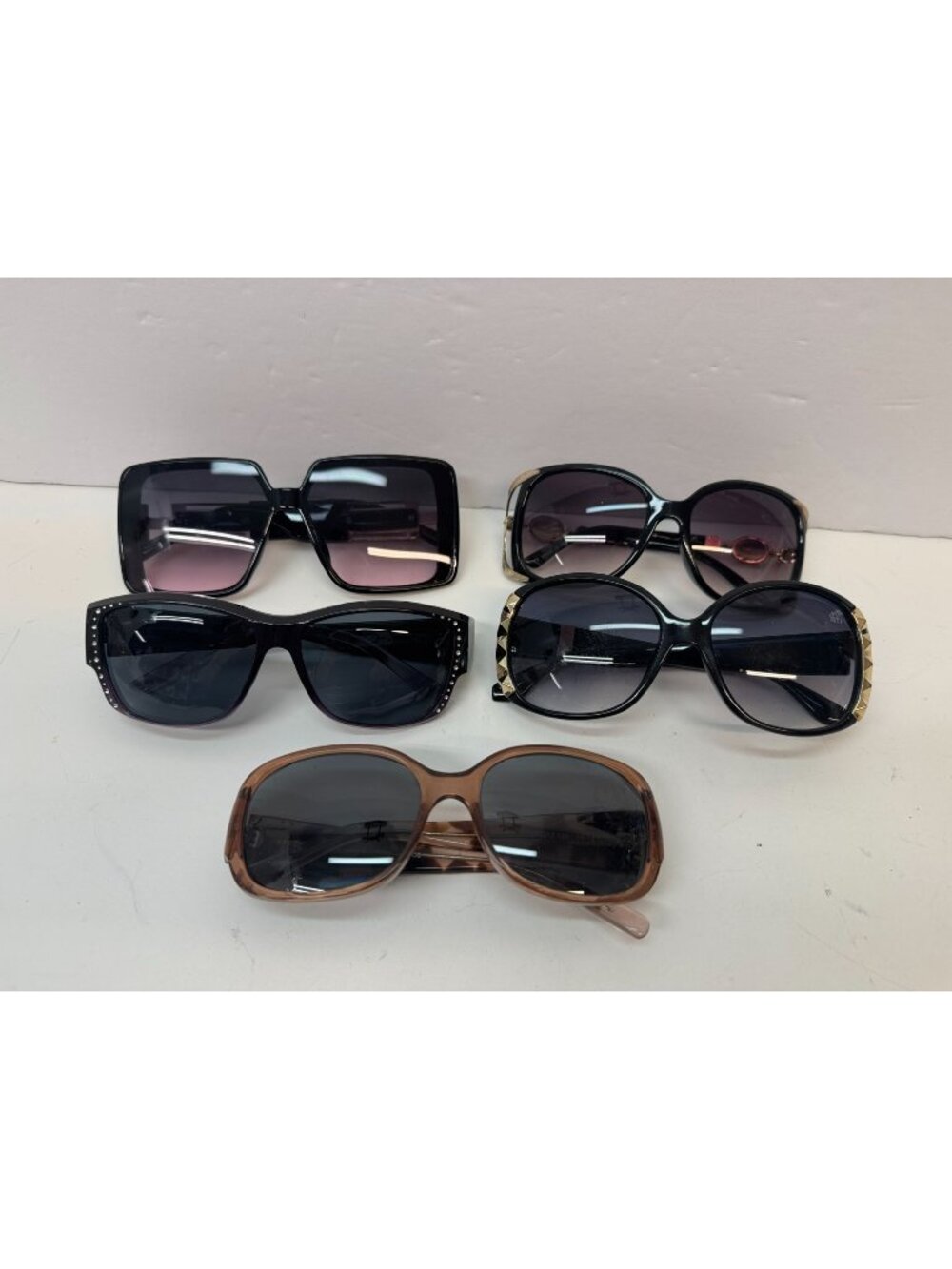 Womans Fashion Sunglasses Lot 5 Big Rims VTG.